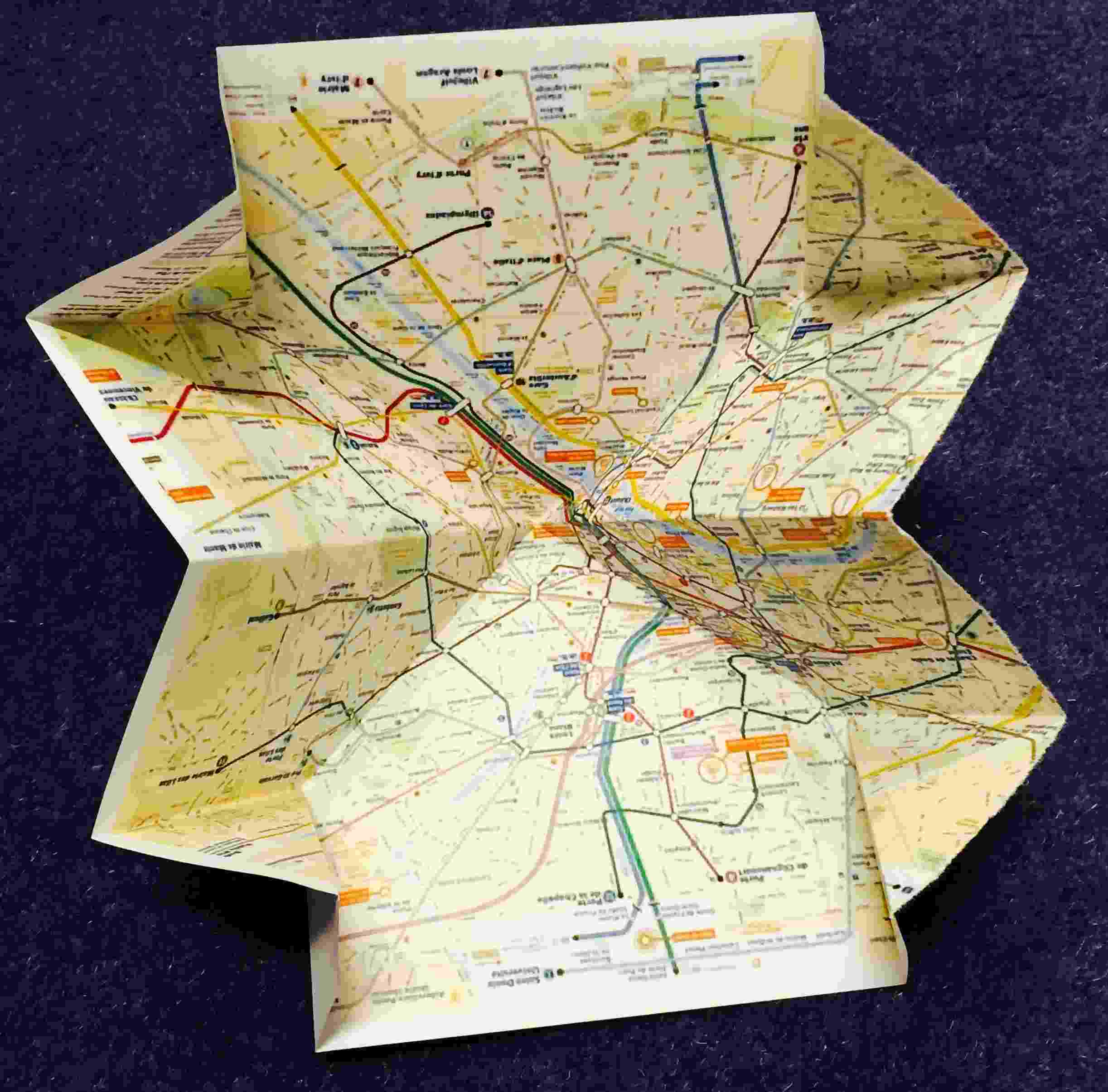 folded map